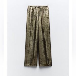 Zara foil pants